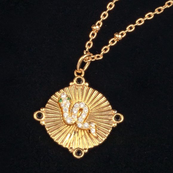 Snake Medallion Necklace, Reputation Taylor Swift Eras inspired - Picture 1 of 3